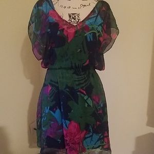 Express tropical print dress